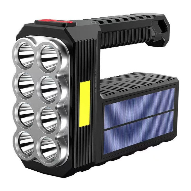 Portable Solar Searchlight Outdoor USB Rechargeable Super Bright Flashlight Portable Solar Searchlight Outdoor USB Rechargeable Super Bright Flashlight
